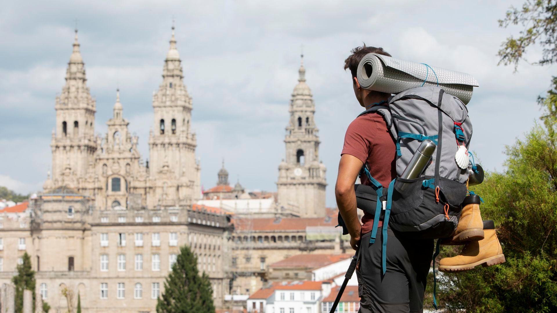 Un peregrino del Camino de Santiago