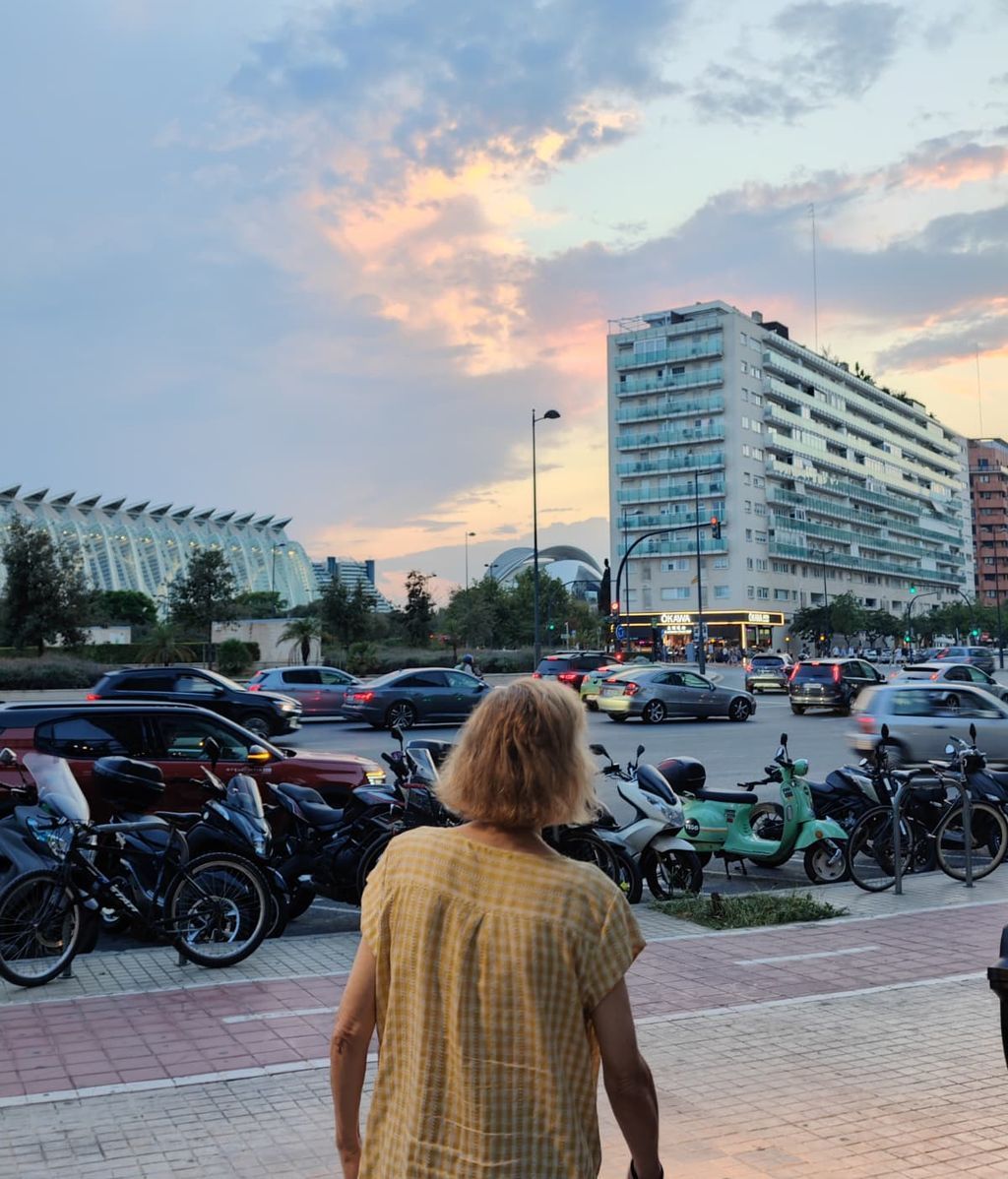 Una de las fotografías que Luis le hace a su madre