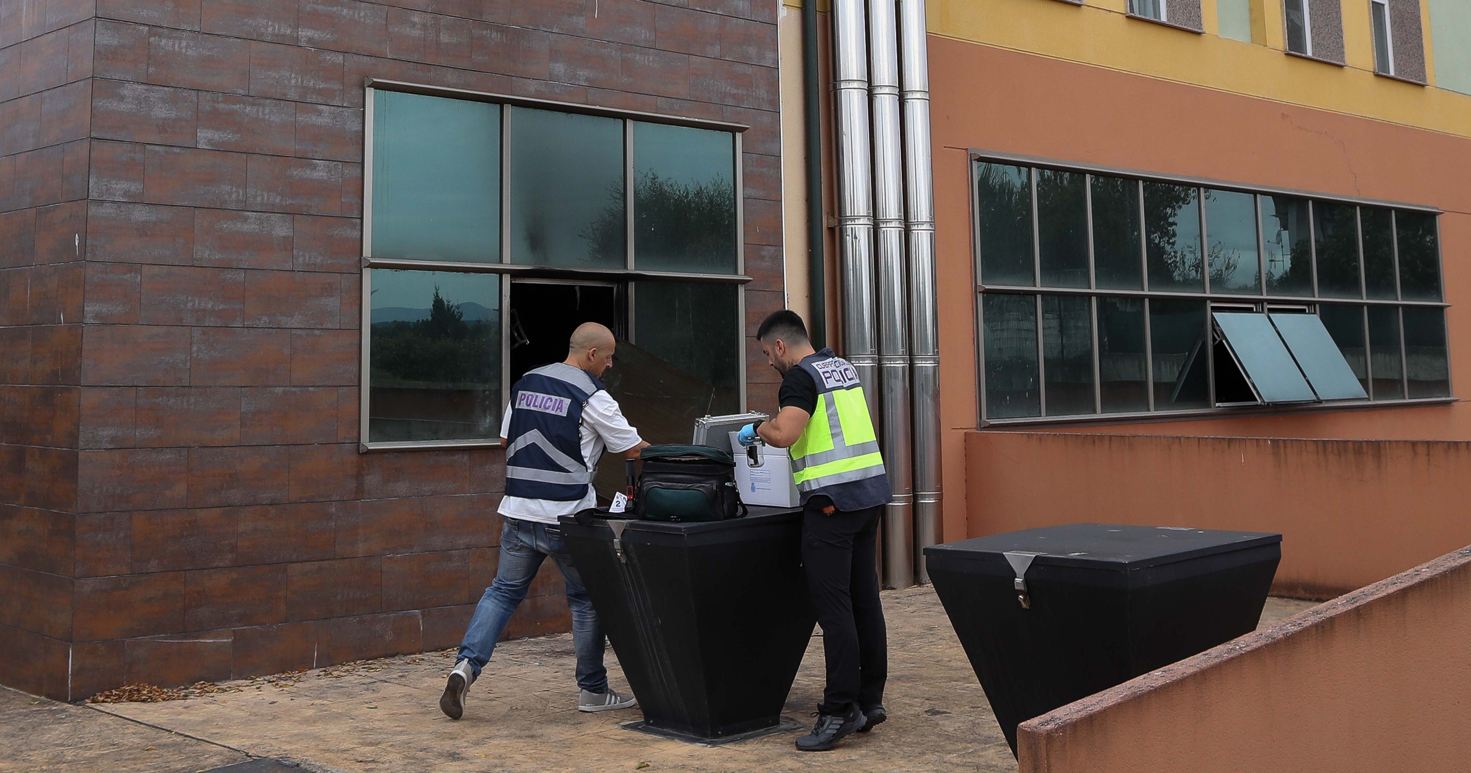 Edificio atacado en Monforte de Lemos, Lugo