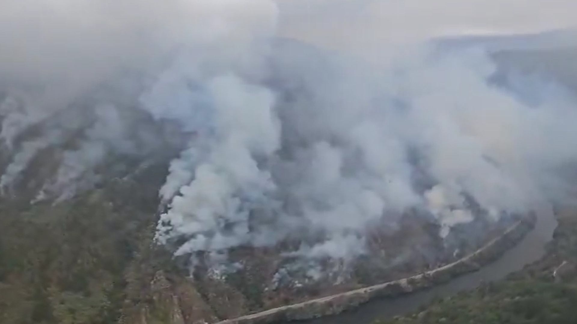 Incendio en Pantón, Lugo