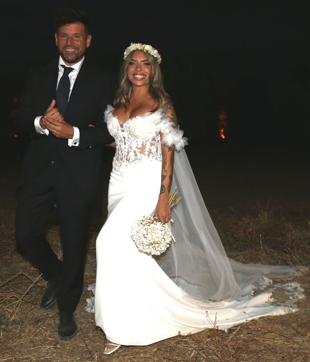 Pablo López y Laura Rubio el día de su segunda boda celebrada en Alcalá del Valle, Cádiz