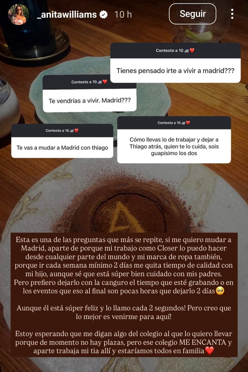 Anita Williams habla del cambio que quiere dar en su vida y que afecta a su hijo