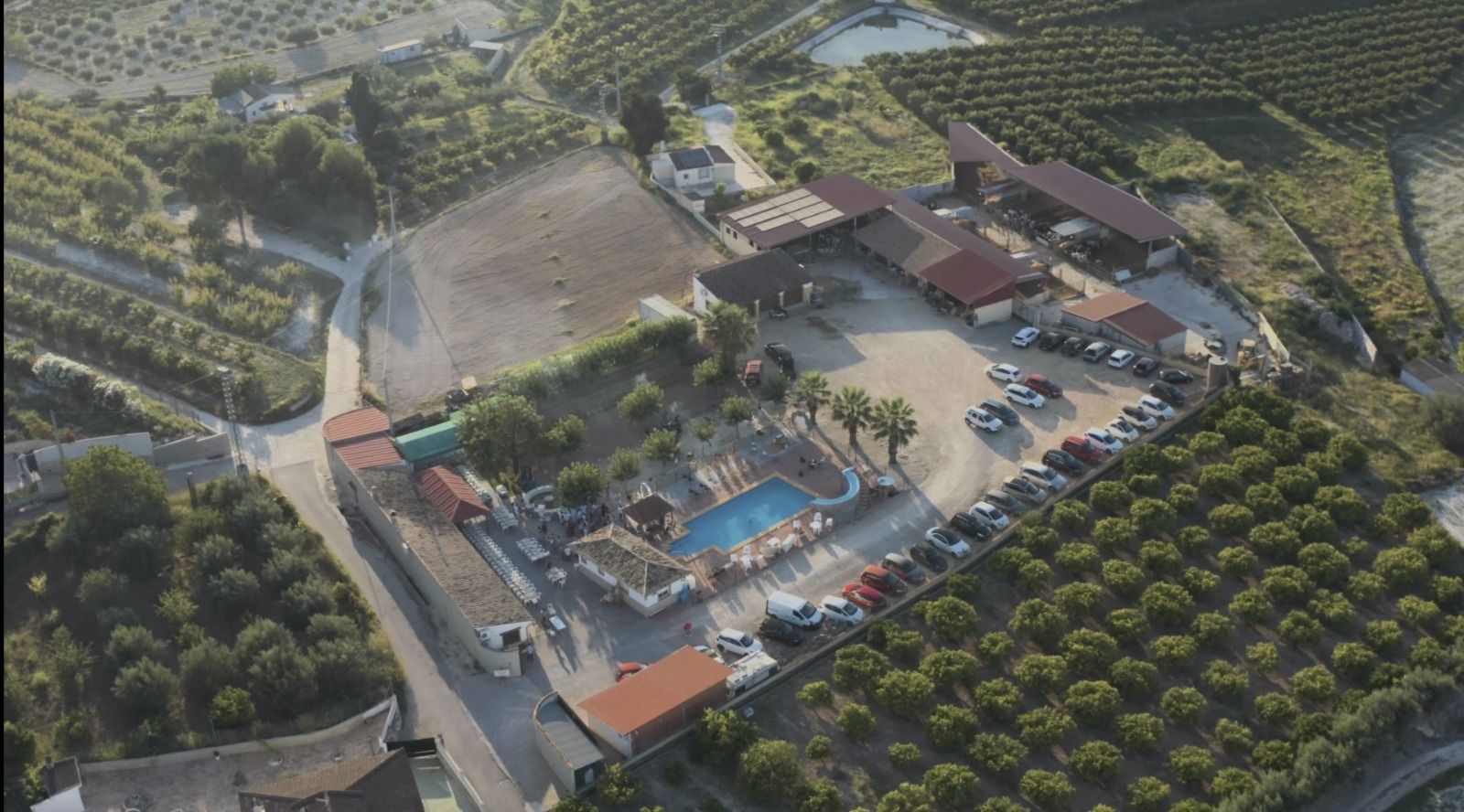 Así es la granja desde el cielo