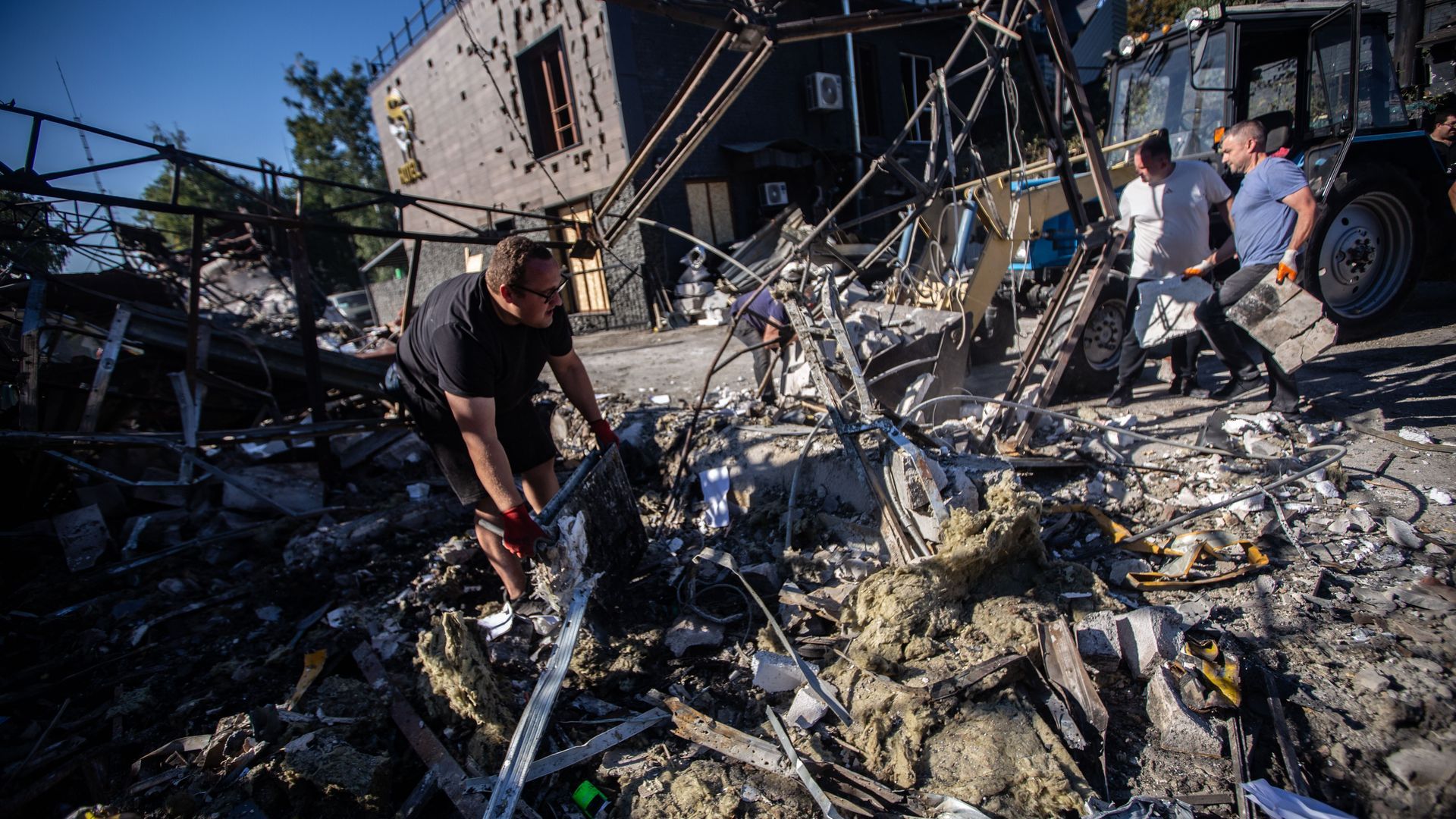 Ataque ruso con drones en Ucrania