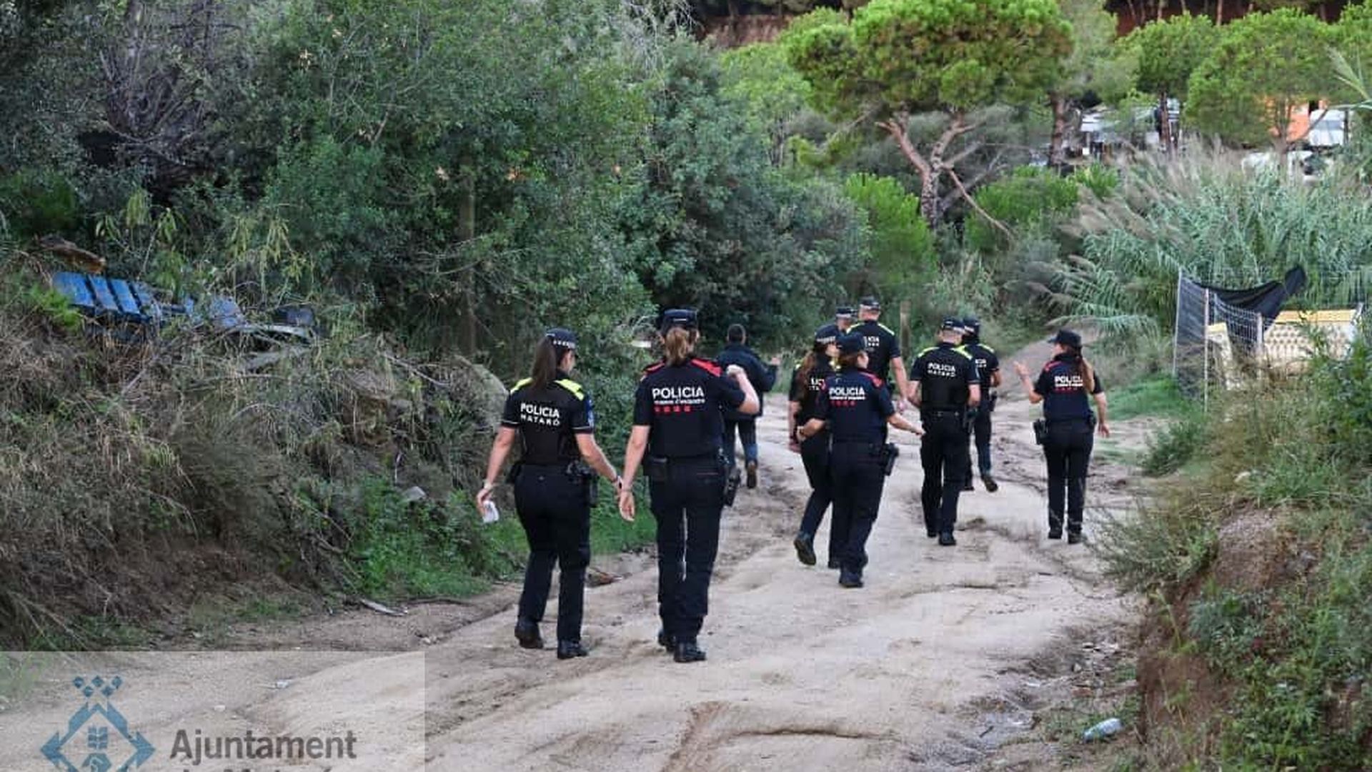 Desalojan un campamento ilegal en Mataró