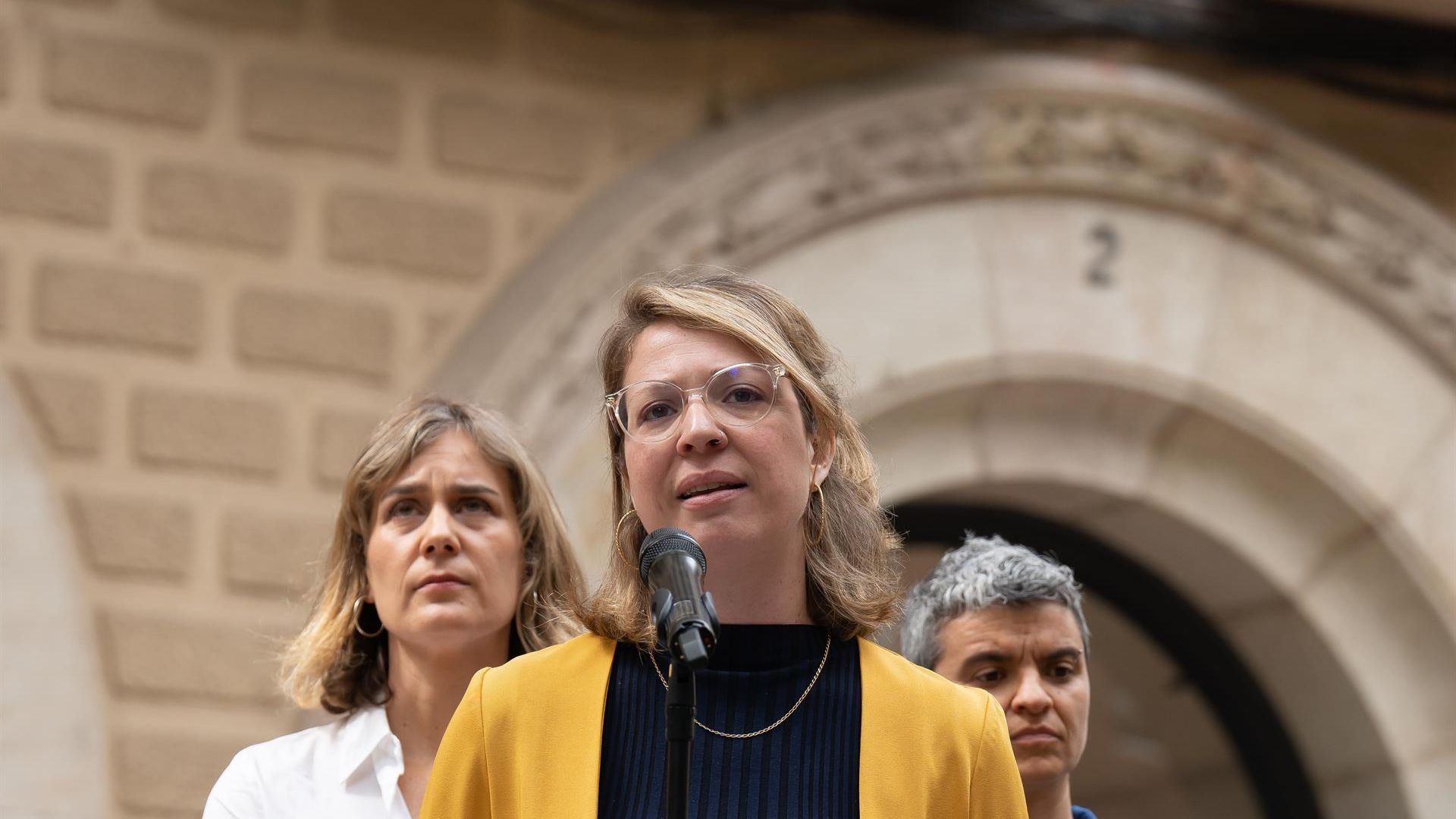 La líder de BComú, Janet Sanz