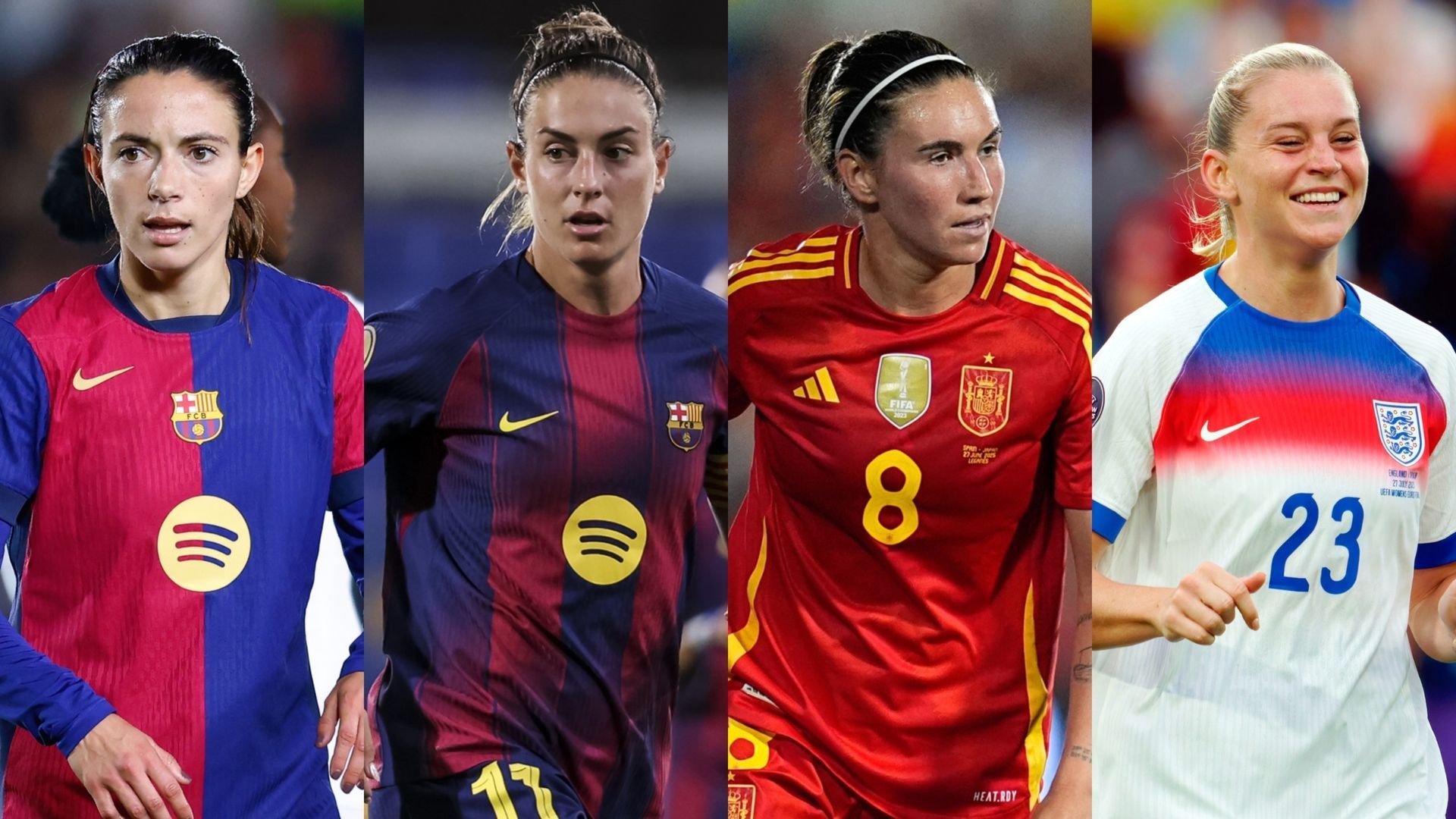 Las favoritas al Balón de Oro femenino: de Mariona Caldentey, Alessia Russo o Alexia Putellas a Aitana Bonmatí