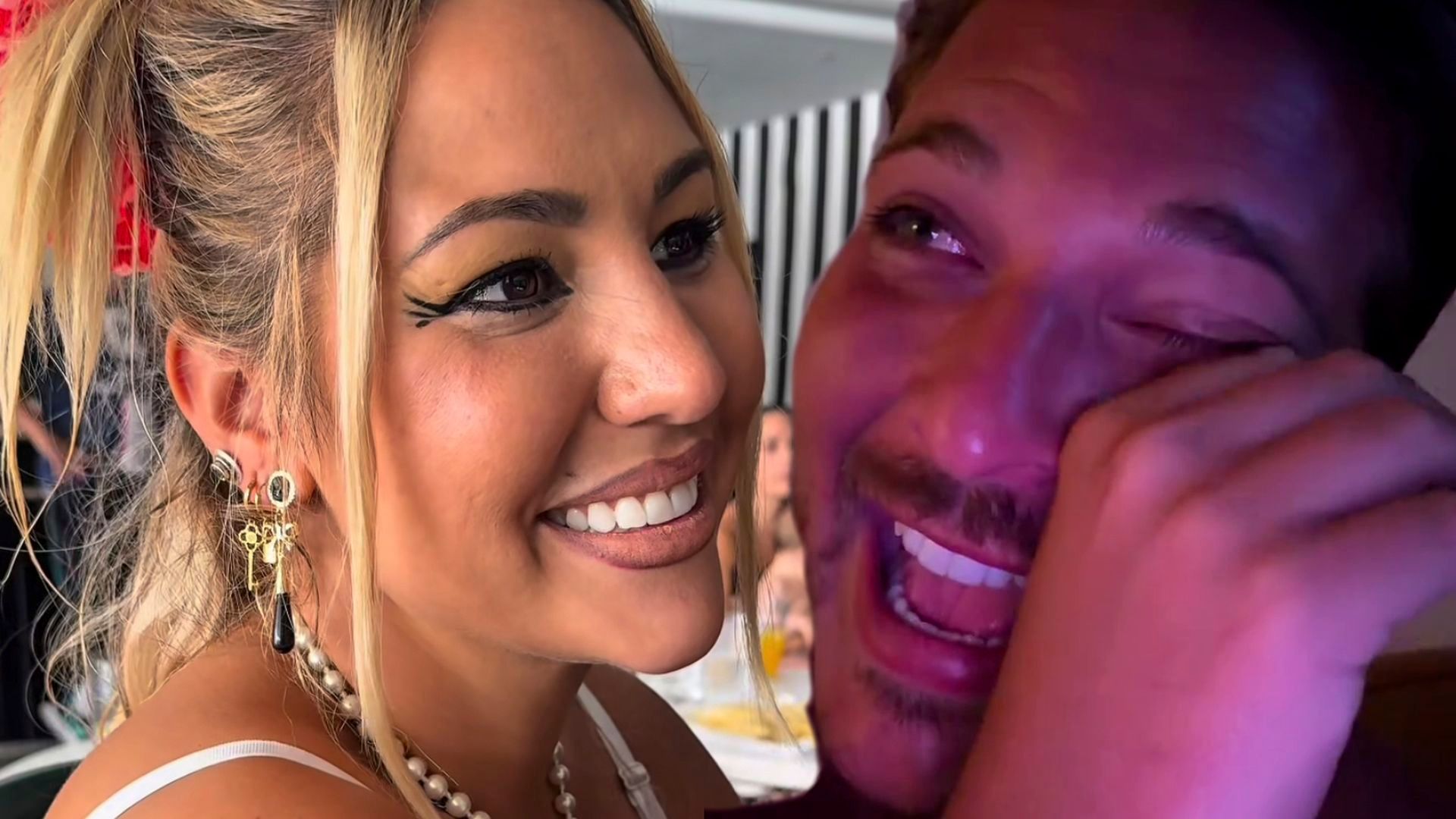 Pablo Pisa rompe a llorar al felicitar el cumpleaños a Patricia Steisy