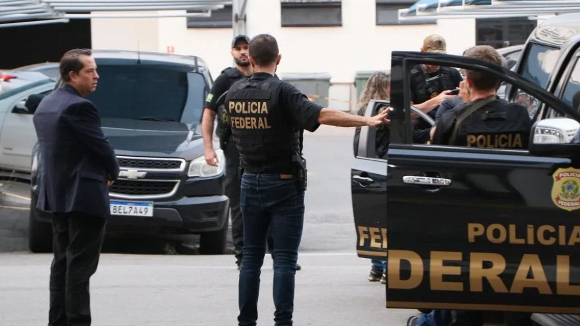 Policía Federal de Brasil durante un operativo, archivo