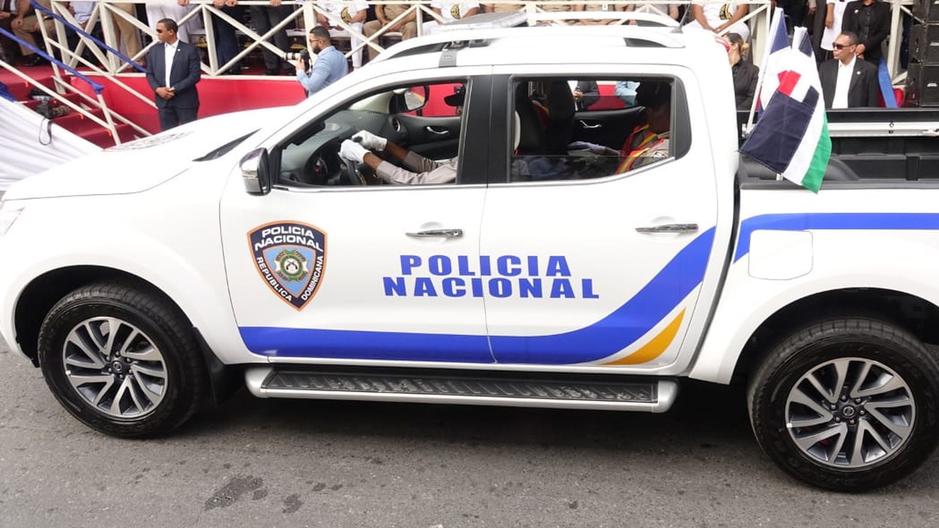 Un coche de la Policía Nacional de la República Dominicana