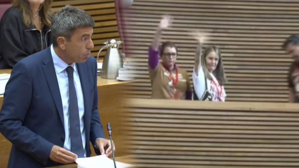 El plantón a Carlos Mazón en el hemiciclo: las víctimas de la DANA y la oposición se marchan en su discurso