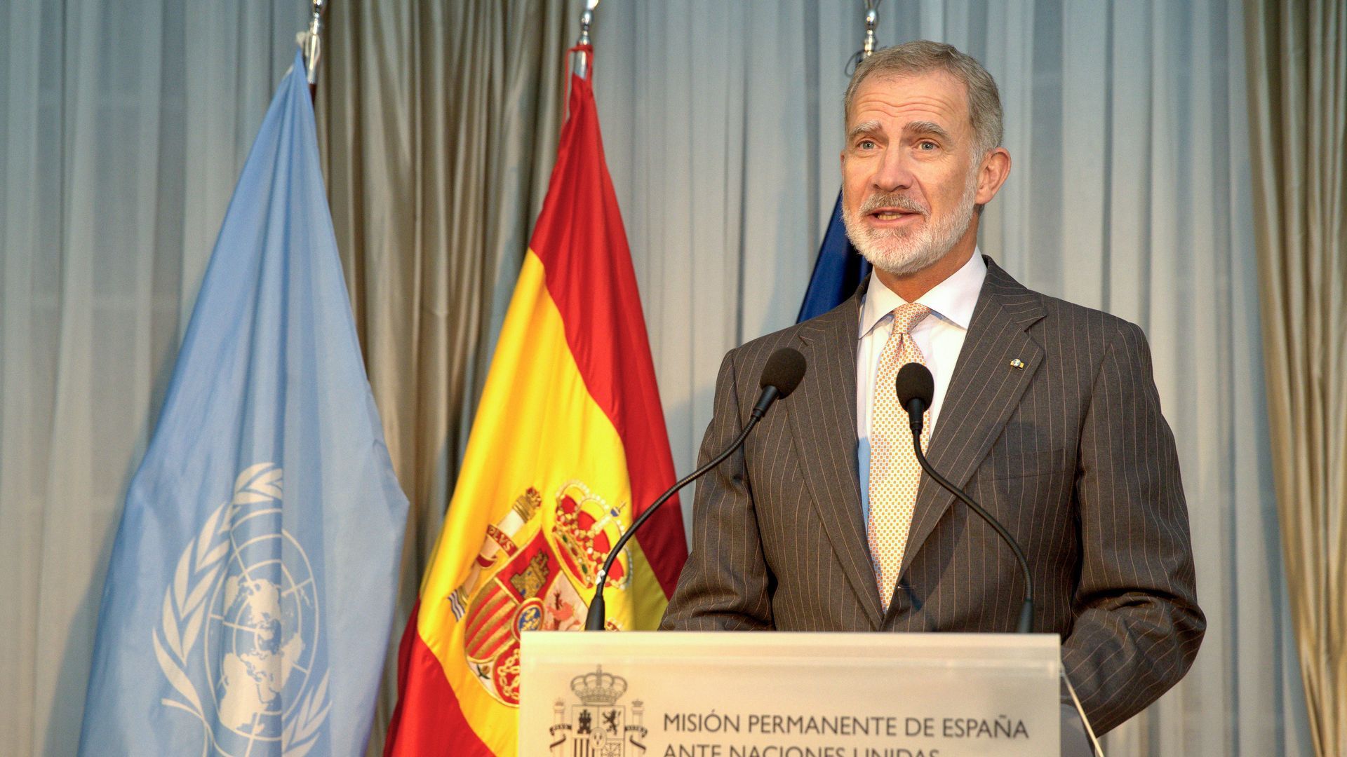 El rey Felipe VI interviene en la cumbre de la ONU en Nueva York