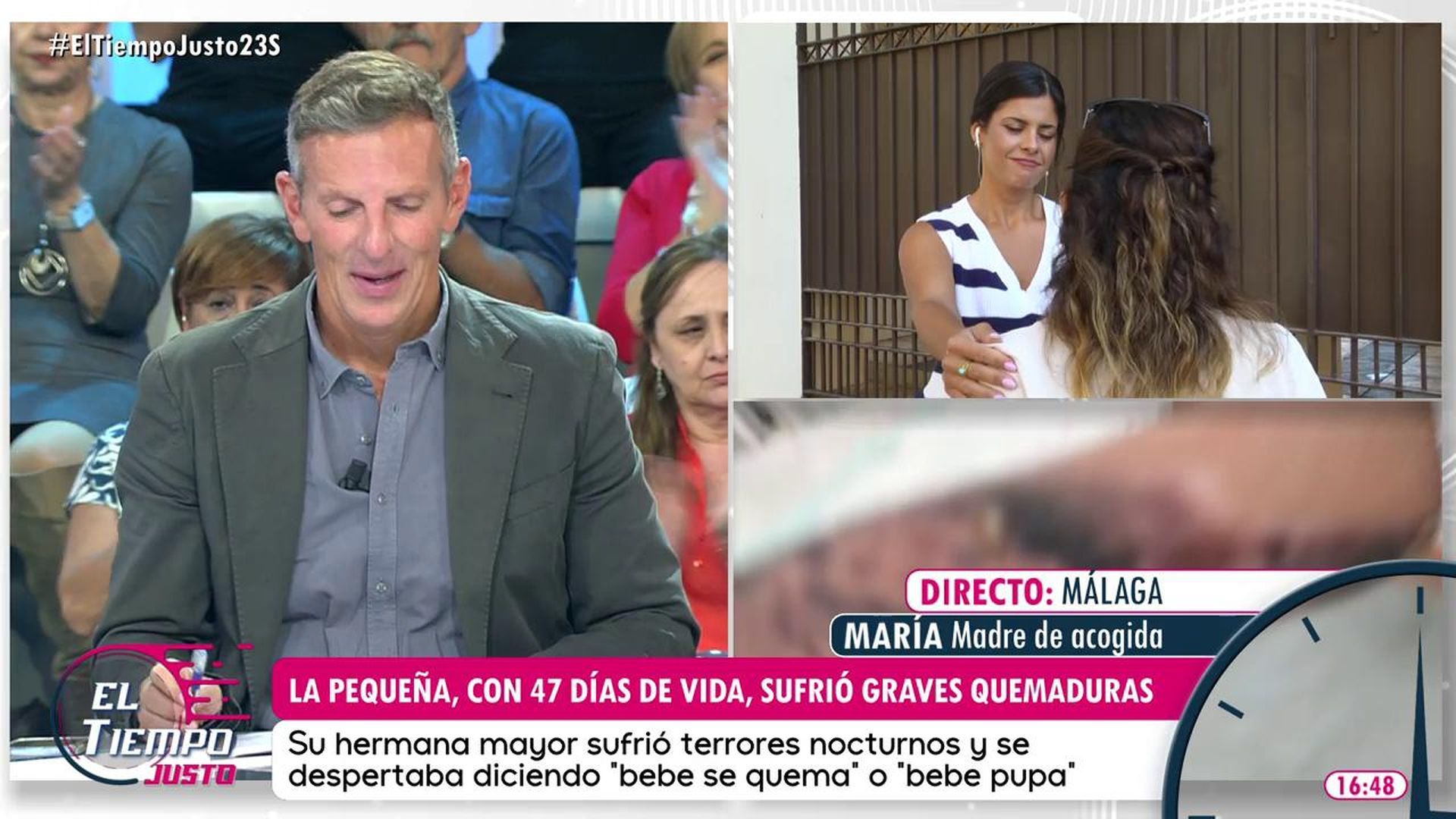 Joaquín Prat le manda un mensaje a la madre de acogida del bebé maltratado