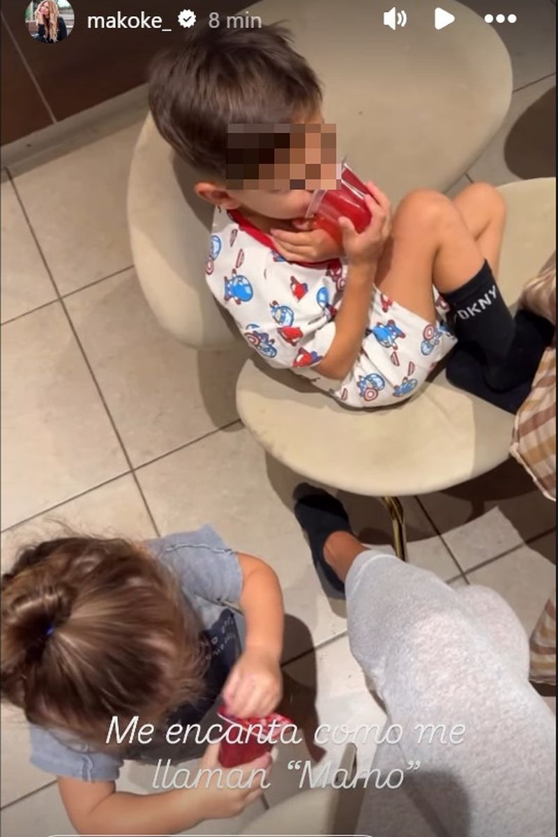 Makoke con sus nietos
