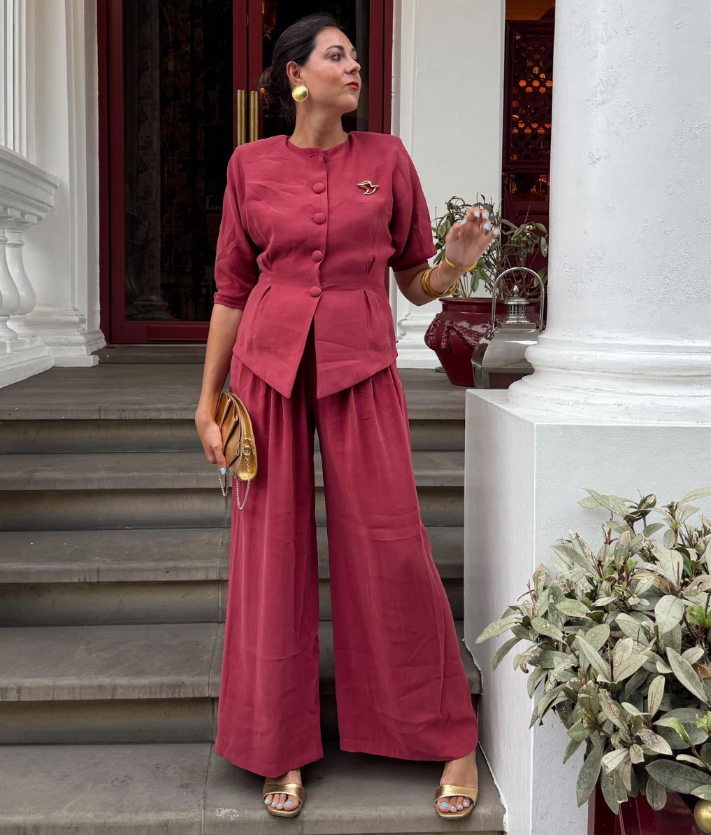 Paloma Herce luce un traje ideal para un bautizo