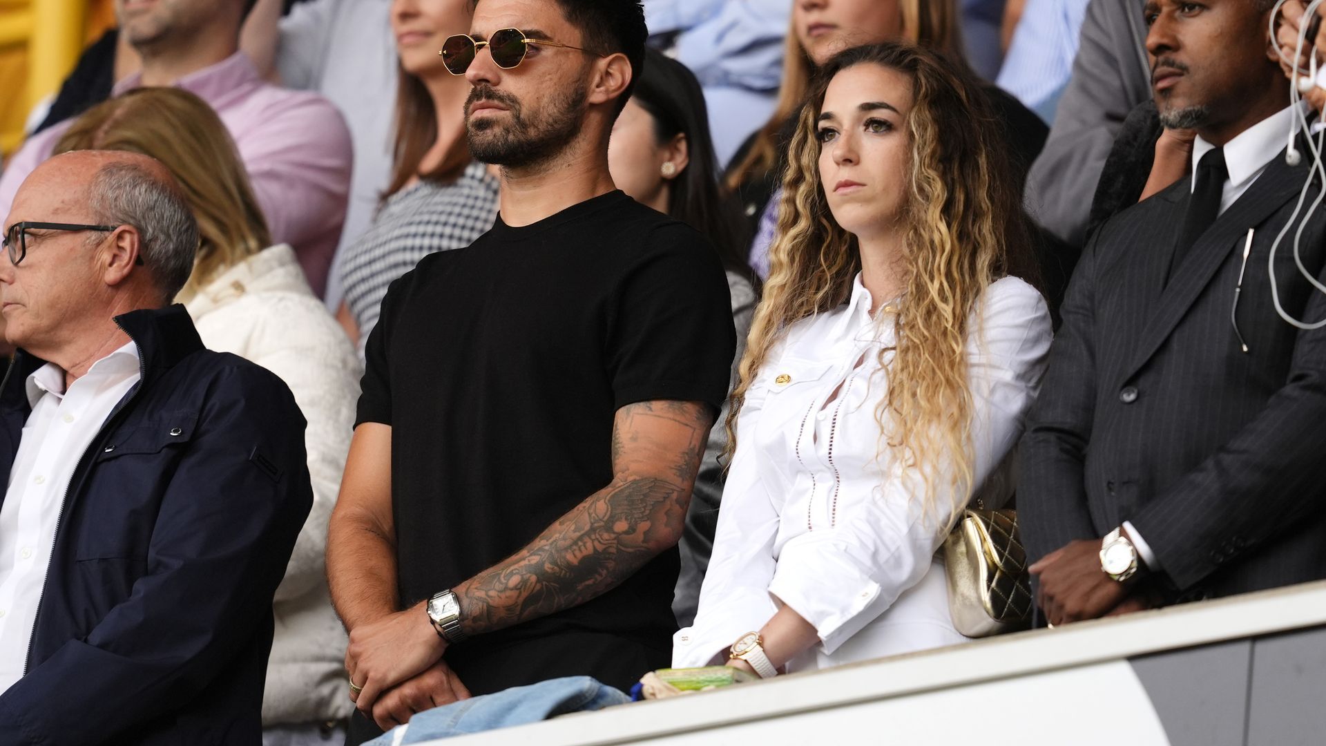 Rute Cardoso, de blanco tras la muerte de su marido