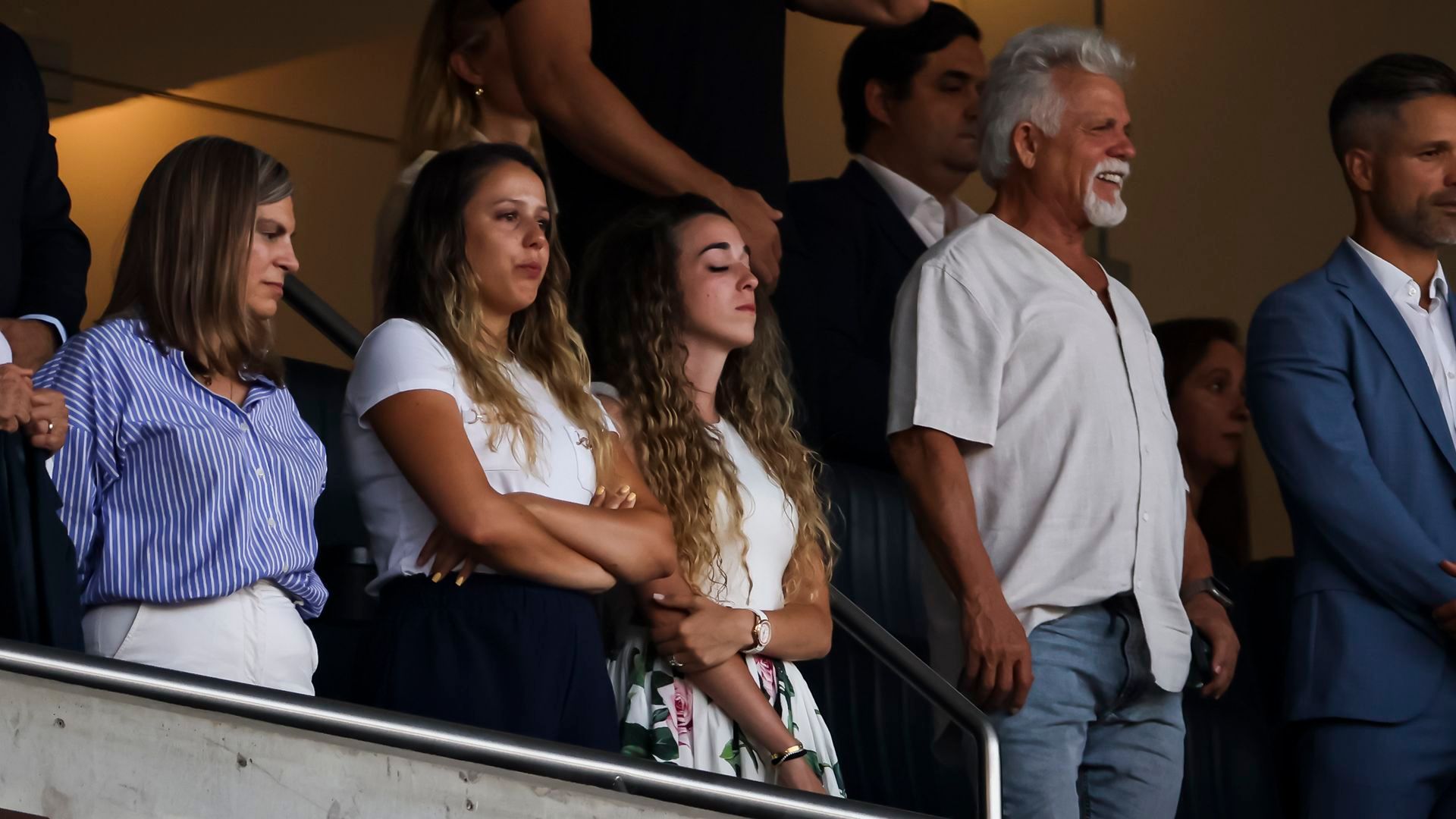 Rute Cardoso, de blanco tras la muerte de su marido