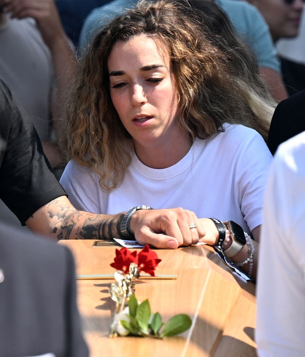 Rute Cardoso, en el entierro de Diogo Jota