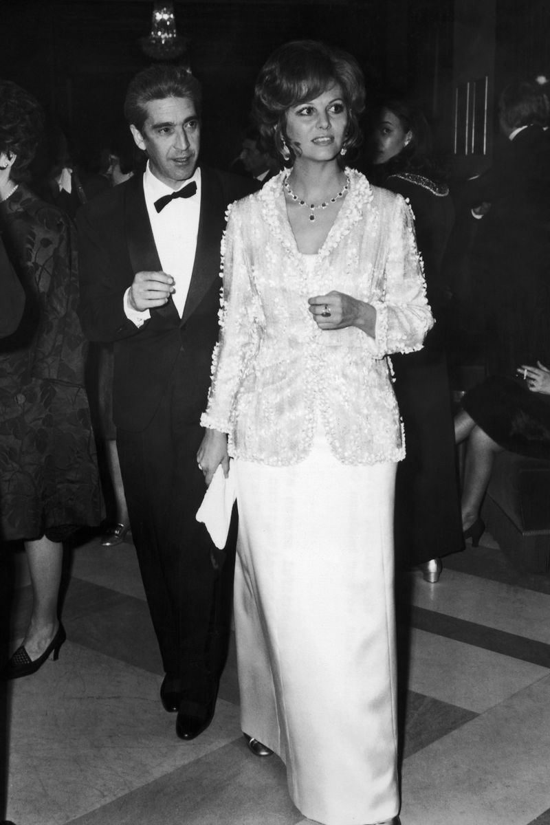 Claudia Cardinale y su marido, Franco Cristaldi, en 1970