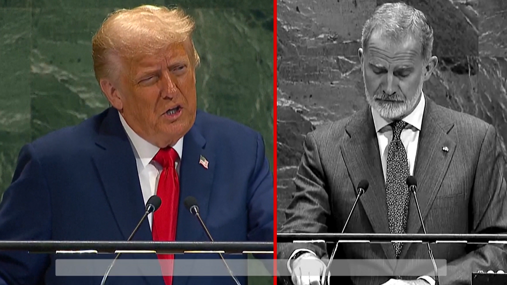 El discurso del rey Felipe VI frente al de Trump en la ONU: el monarca se muestra muy crítico con Israel