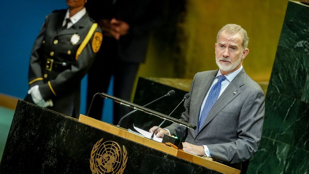 Felipe VI pide ante la ONU que Israel "detenga la masacre" en Gaza: "No podemos guardar silencio ni mirar hacia otro lado"