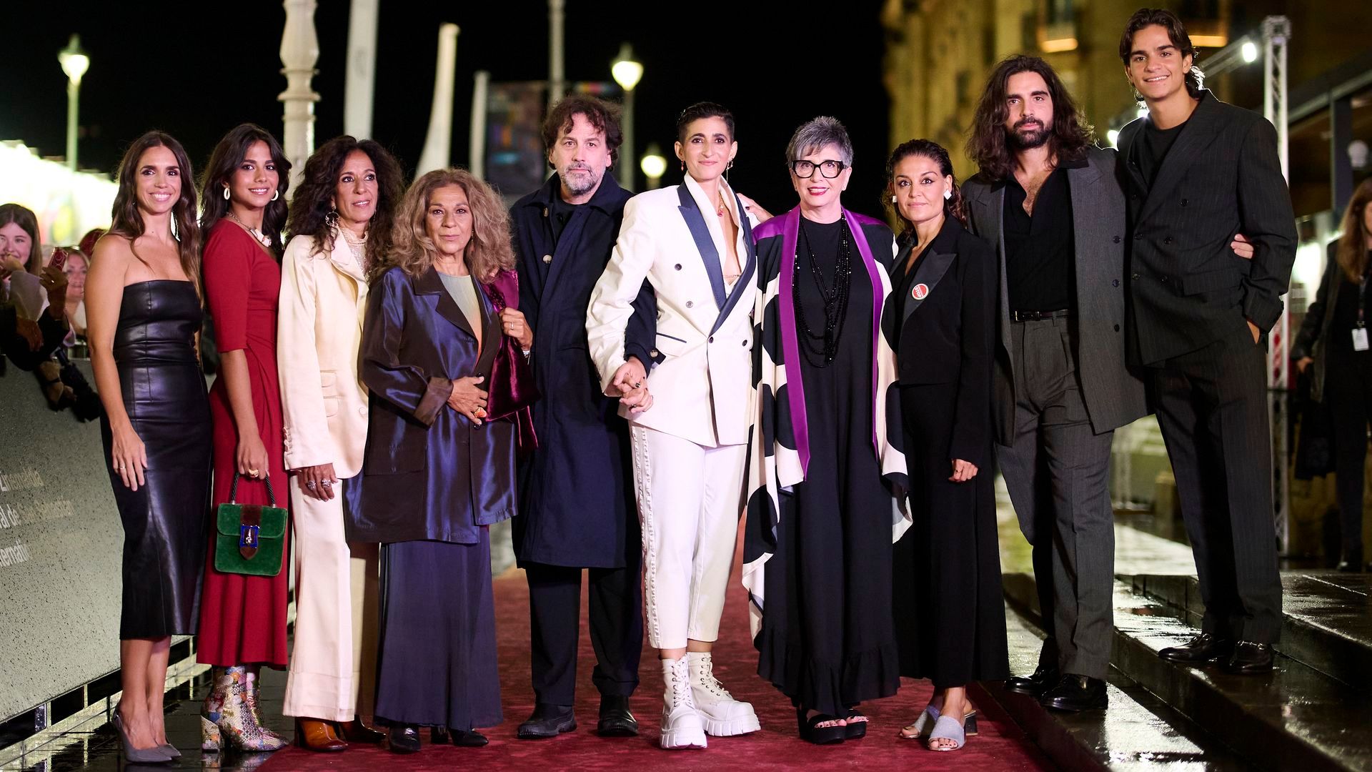 La familia Flores al completo en el Festival de Cine de San Sebastián