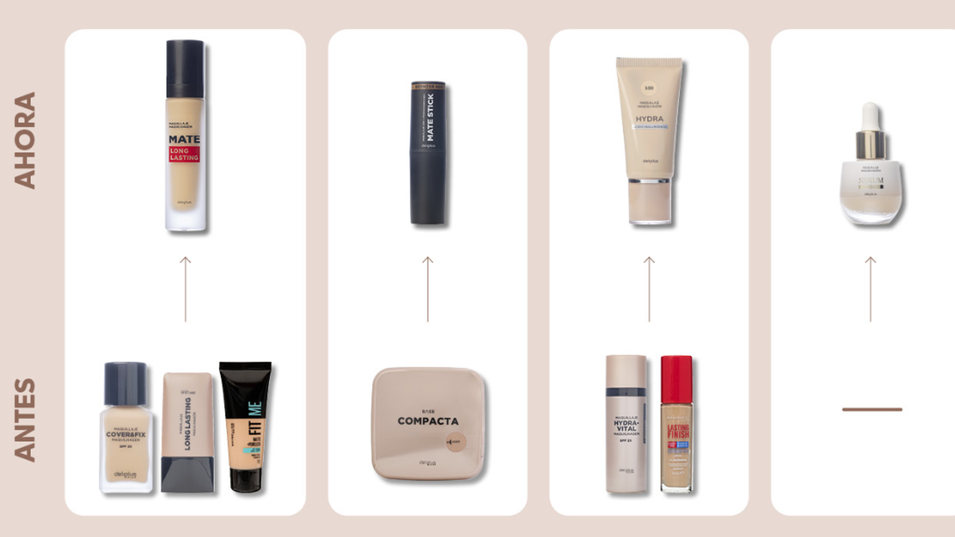 Nuevo esquema de bases de maquillaje de Mercadona