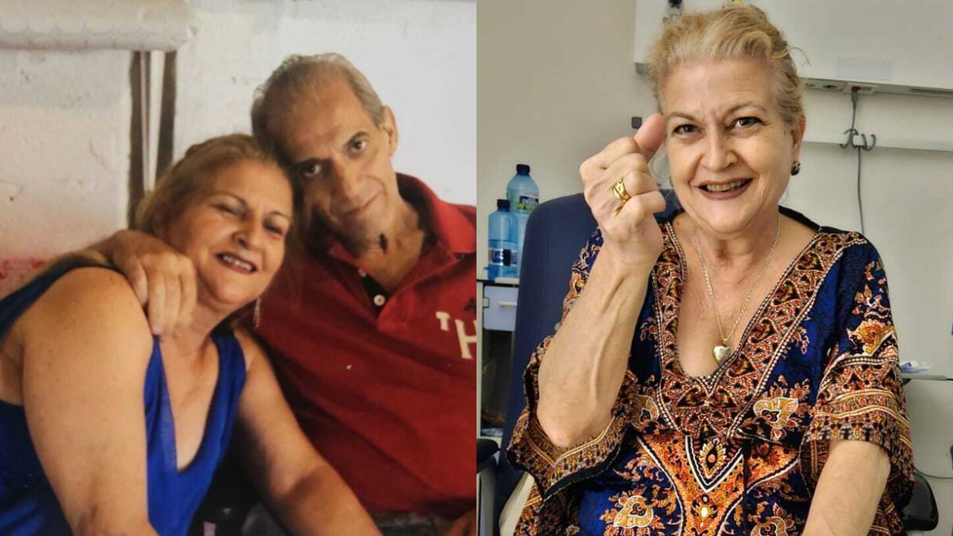 Paqui y Daniel juntos en una foto / Paqui con el colgante de corazón puesto