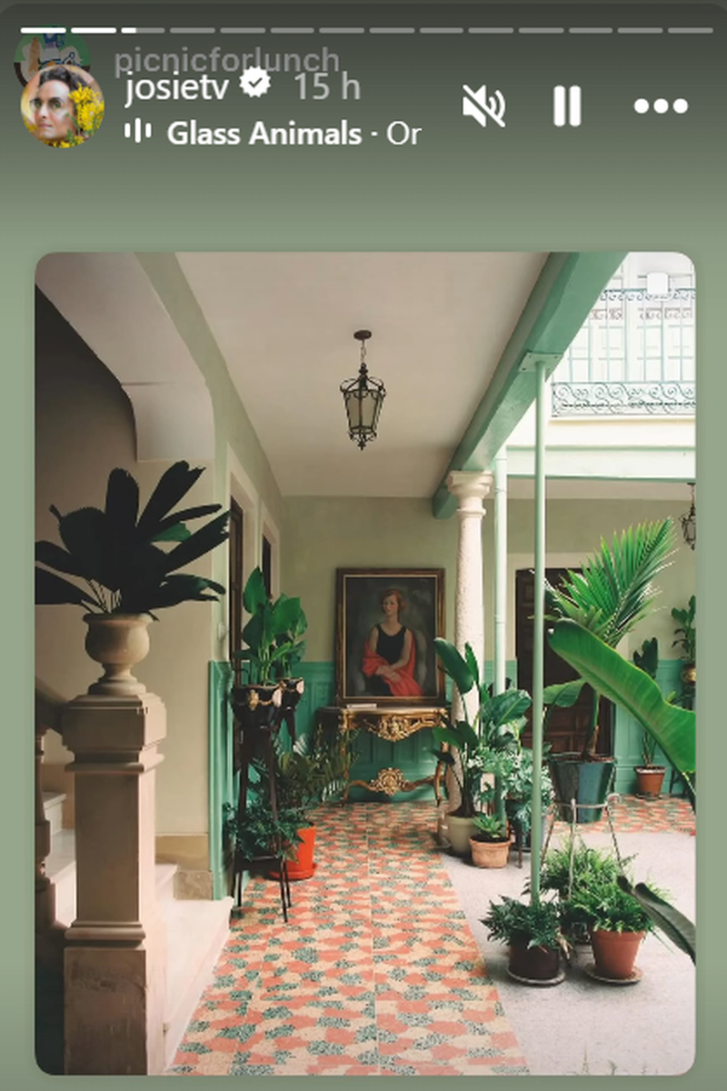 Una de las partes del patio exterior