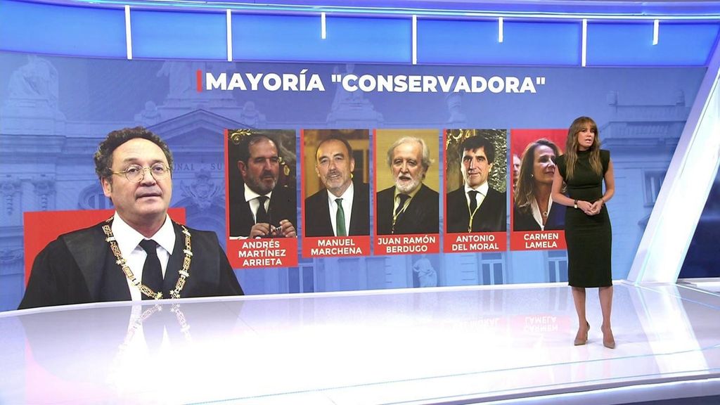 Los miembros del tribunal que juzgará al fiscal general del Estado, de mayoría conservadora