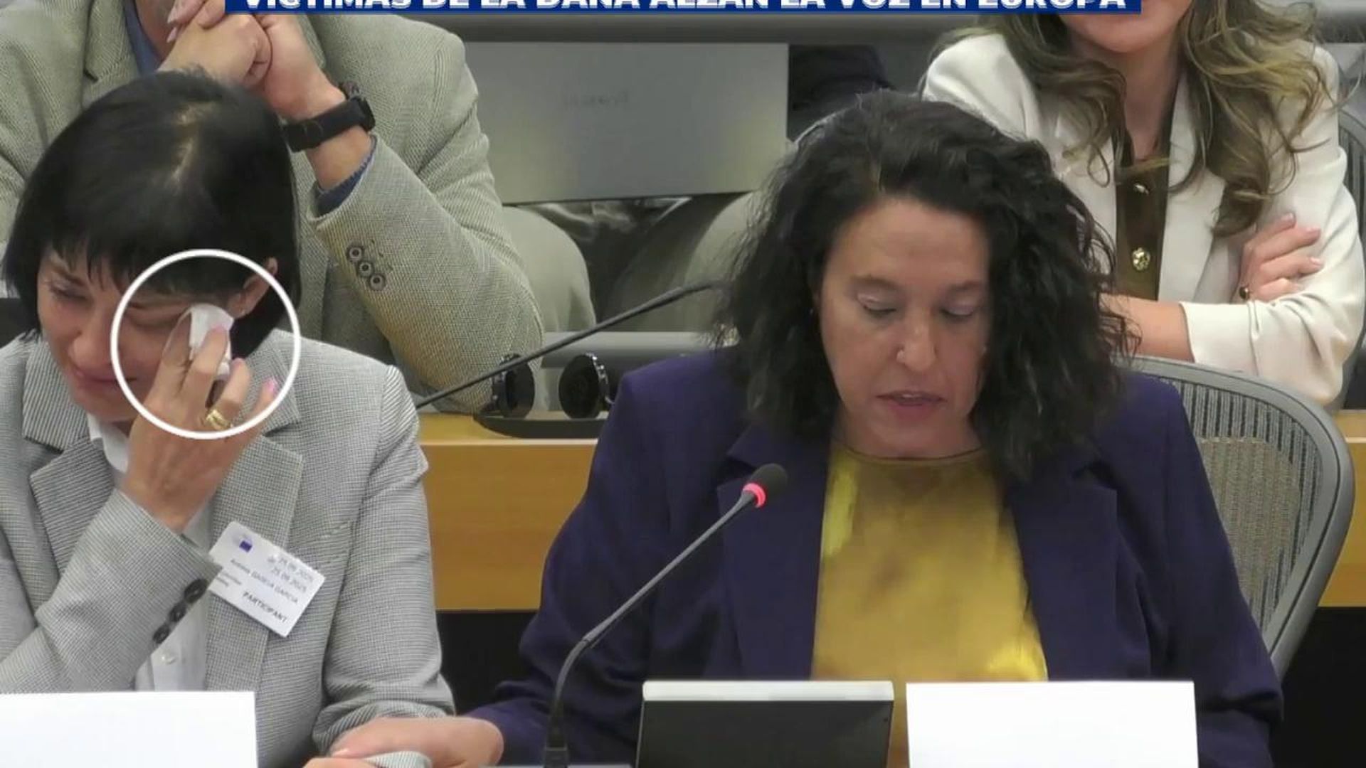 Las víctimas de la DANA hablan y lloran en el Parlamento Europeo: "Fue una gestión homicida"