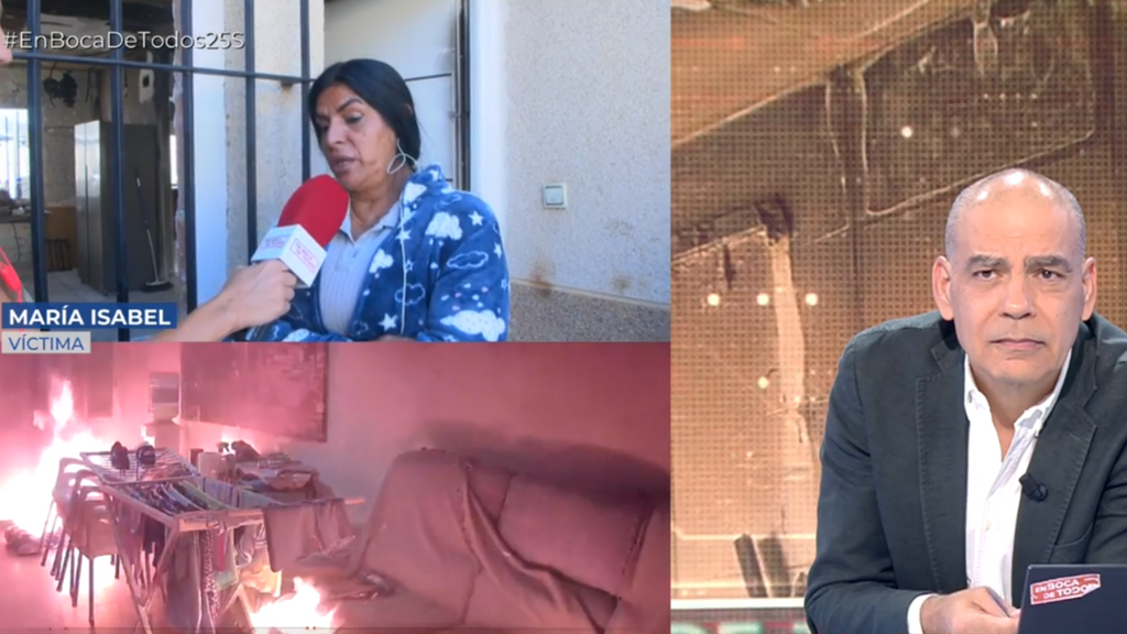 María Isabel vive aterrada tras el incendio presuntamente provocado por su expareja: "Su objetivo es matarme"