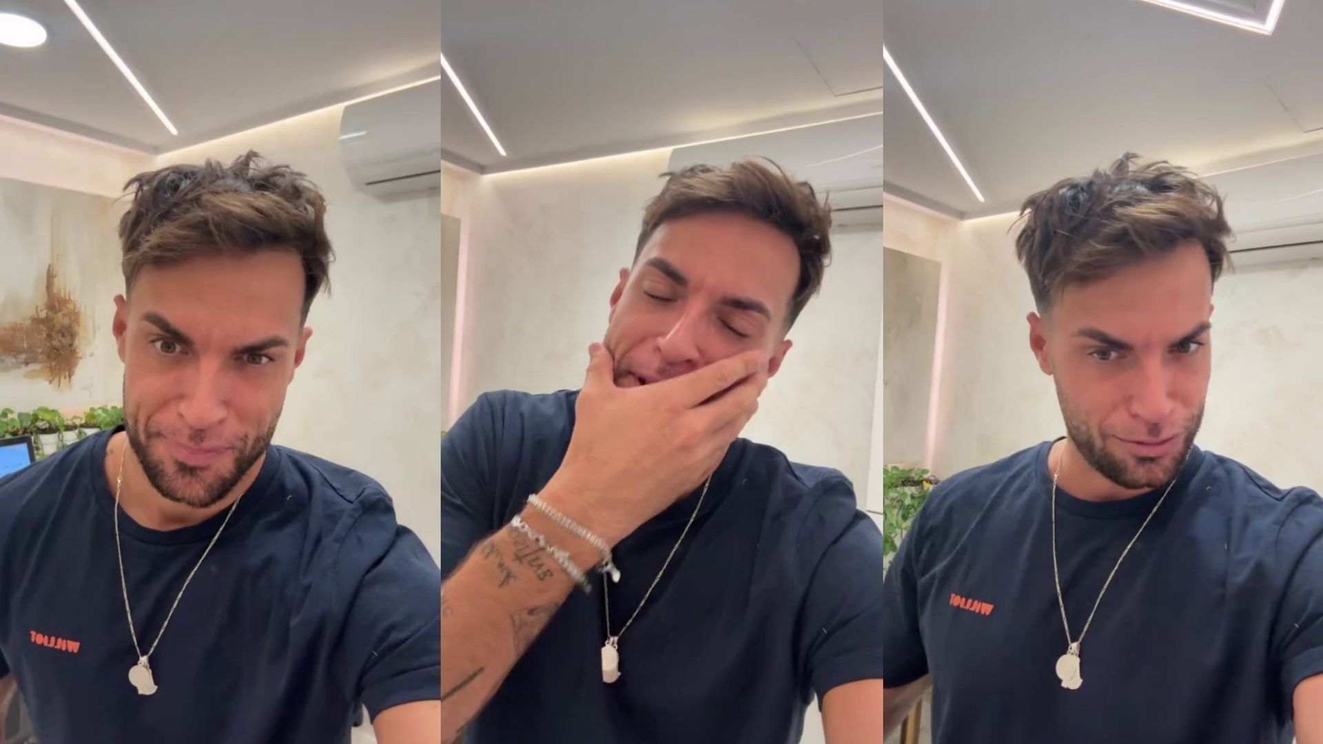 Montoya enseña el resultado de sus retoques y explica qué se ha hecho