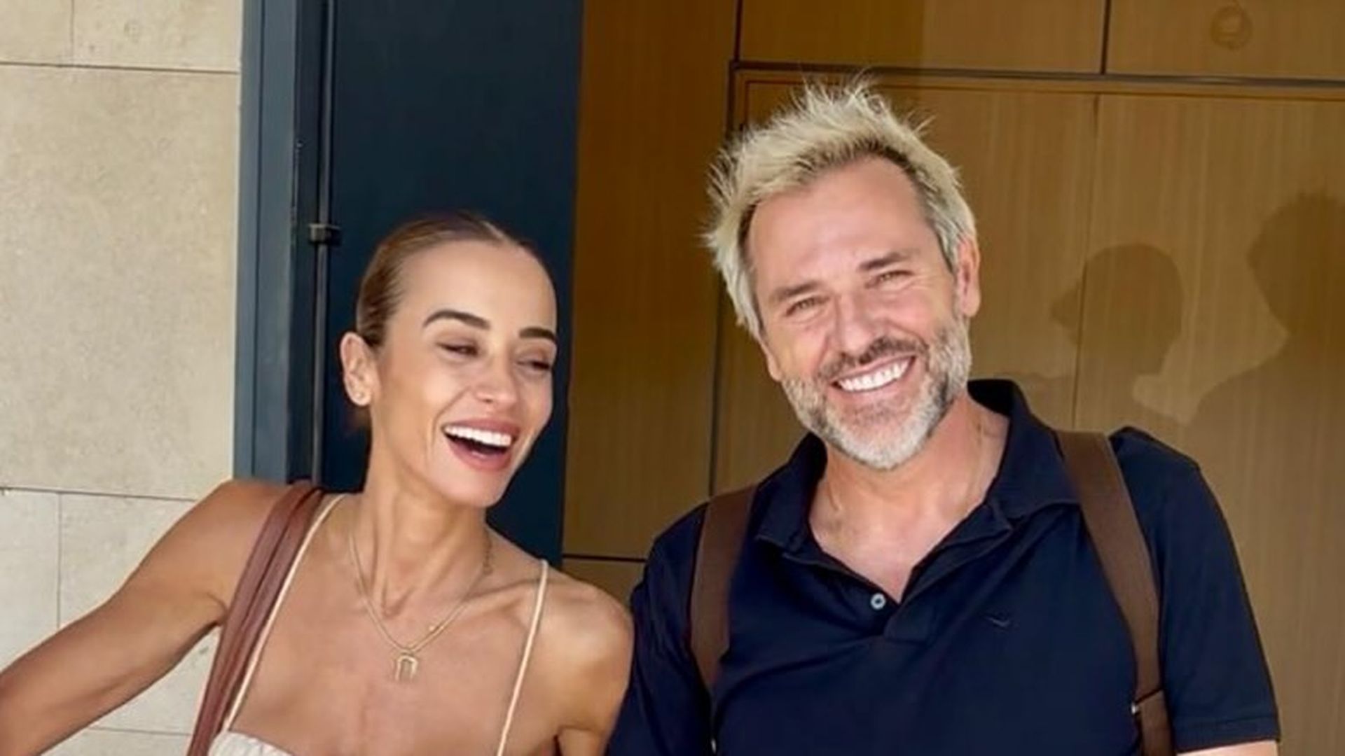 Santi Cañizares juto a su novia, Noemí