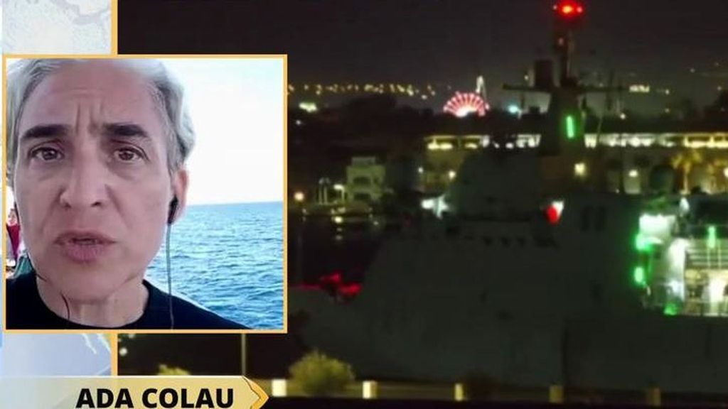 Ada Colau, desde la flotilla a Gaza: "El envío del buque español es un éxito de la presión social"