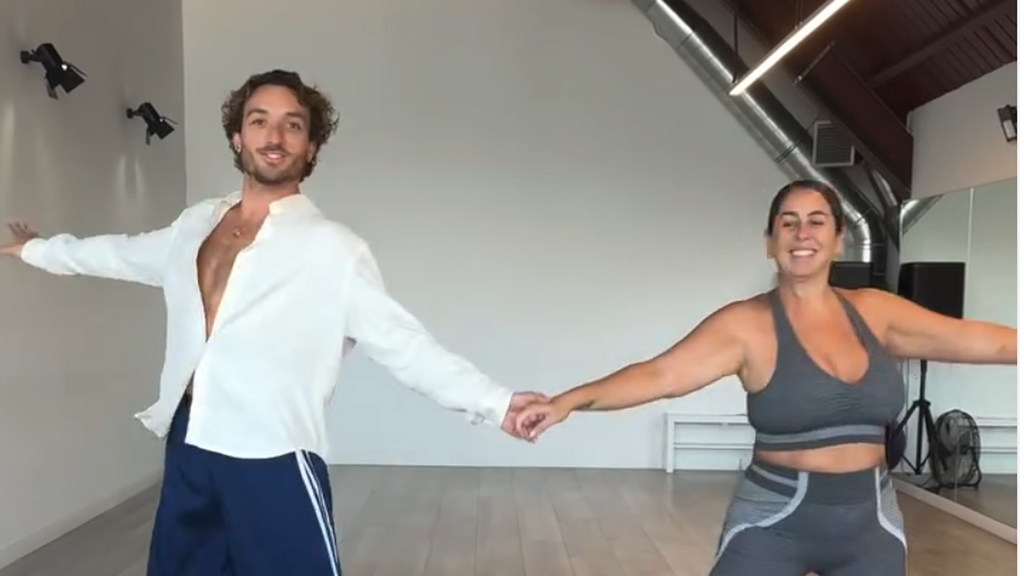 Álvaro Cuenca y Anabel Pantoja ensayando para 'Bailando con las Estrellas'
