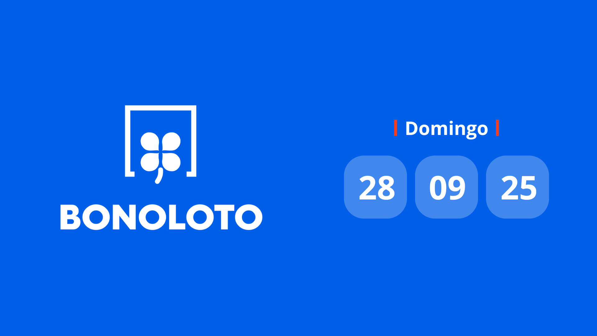 Comprobar Bonoloto: números premiados hoy domingo 28 de septiembre de 2025