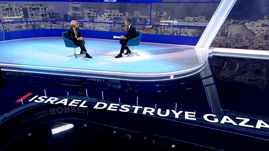 Josep Borrell, en Informativos Telecinco: "Si tiene que haber un Estado Palestino habrá que imponérselo a Israel"