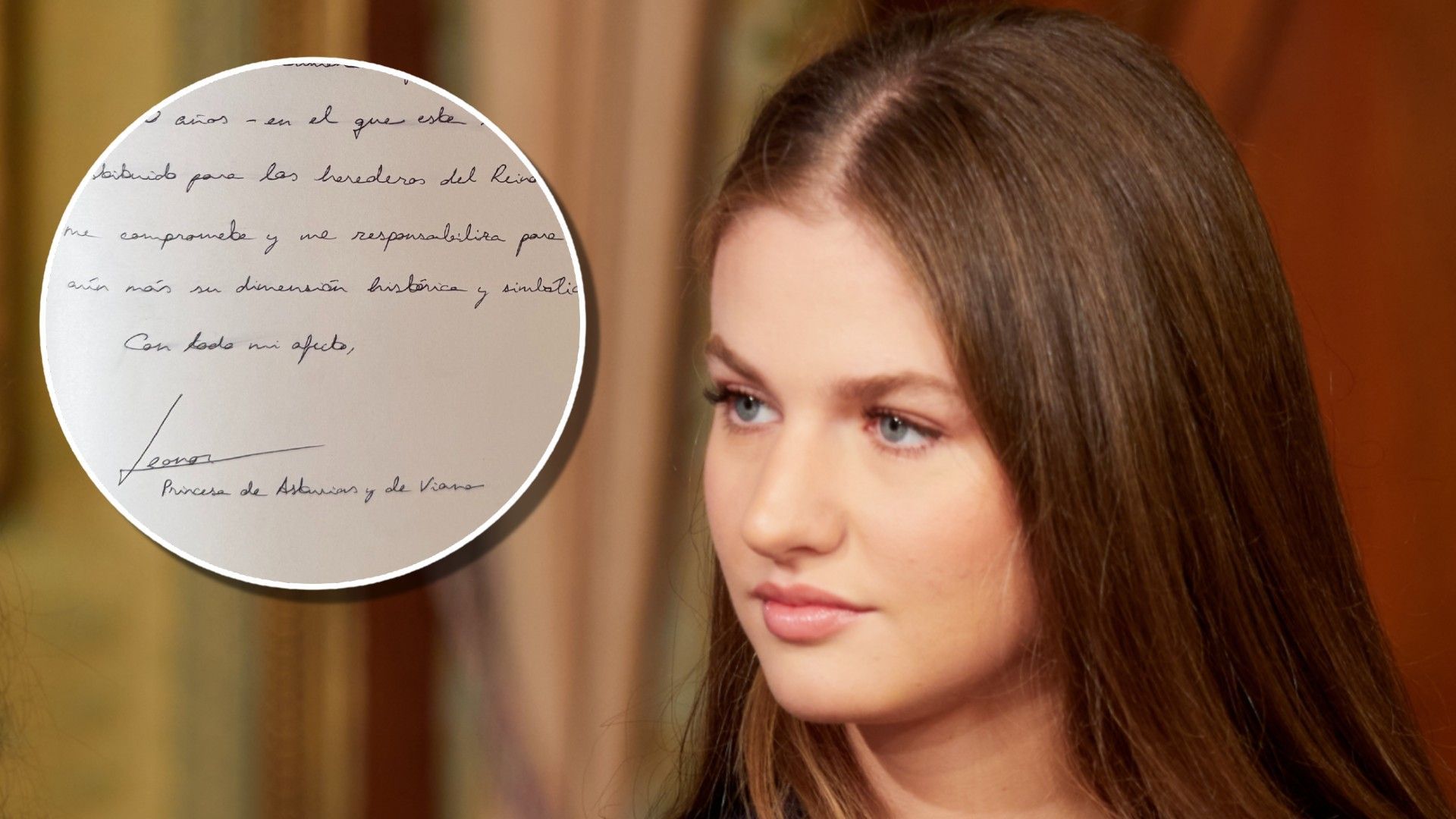 La princesa Leonor este 26 de septiembre y su firma actual