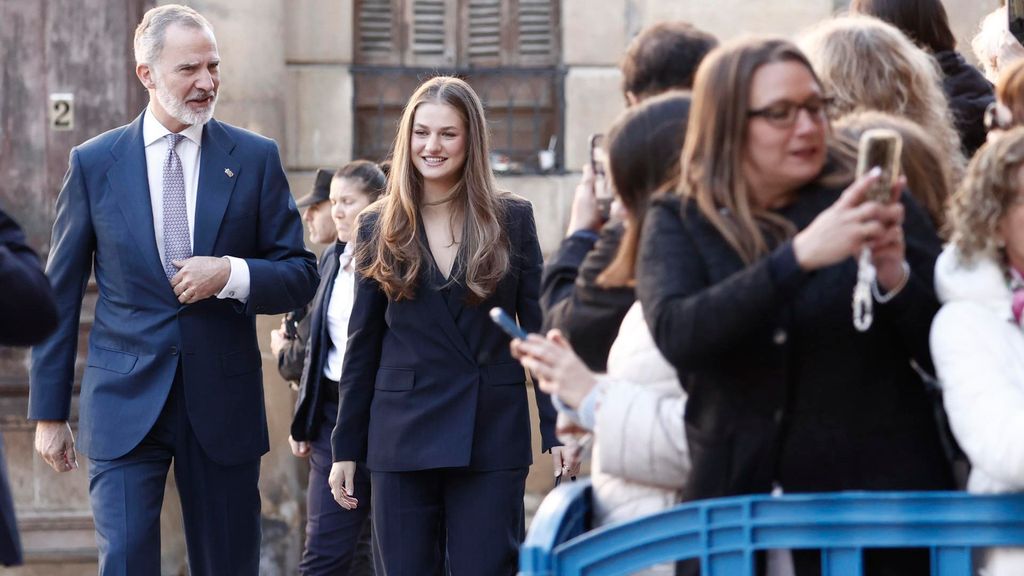 Leonor de Borbón debuta en Navarra como princesa de Viana 10 años después de recibir el título: su recibimiento