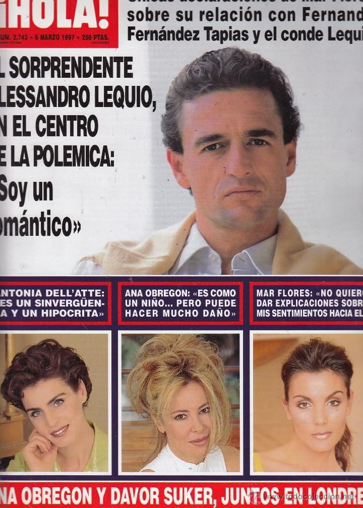 Portada de Alessandro Lequio en 1997