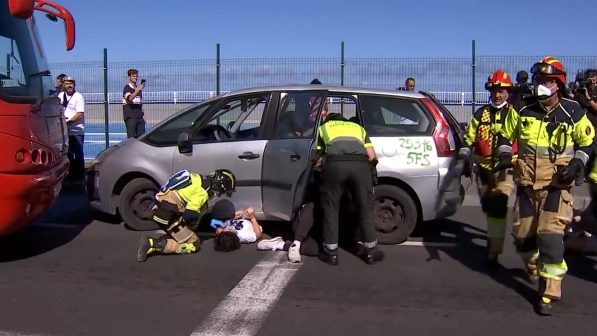 Simulacro de erupción volcánica en la localidad tinerfeña de Garachico: "Hay que estar preparados"