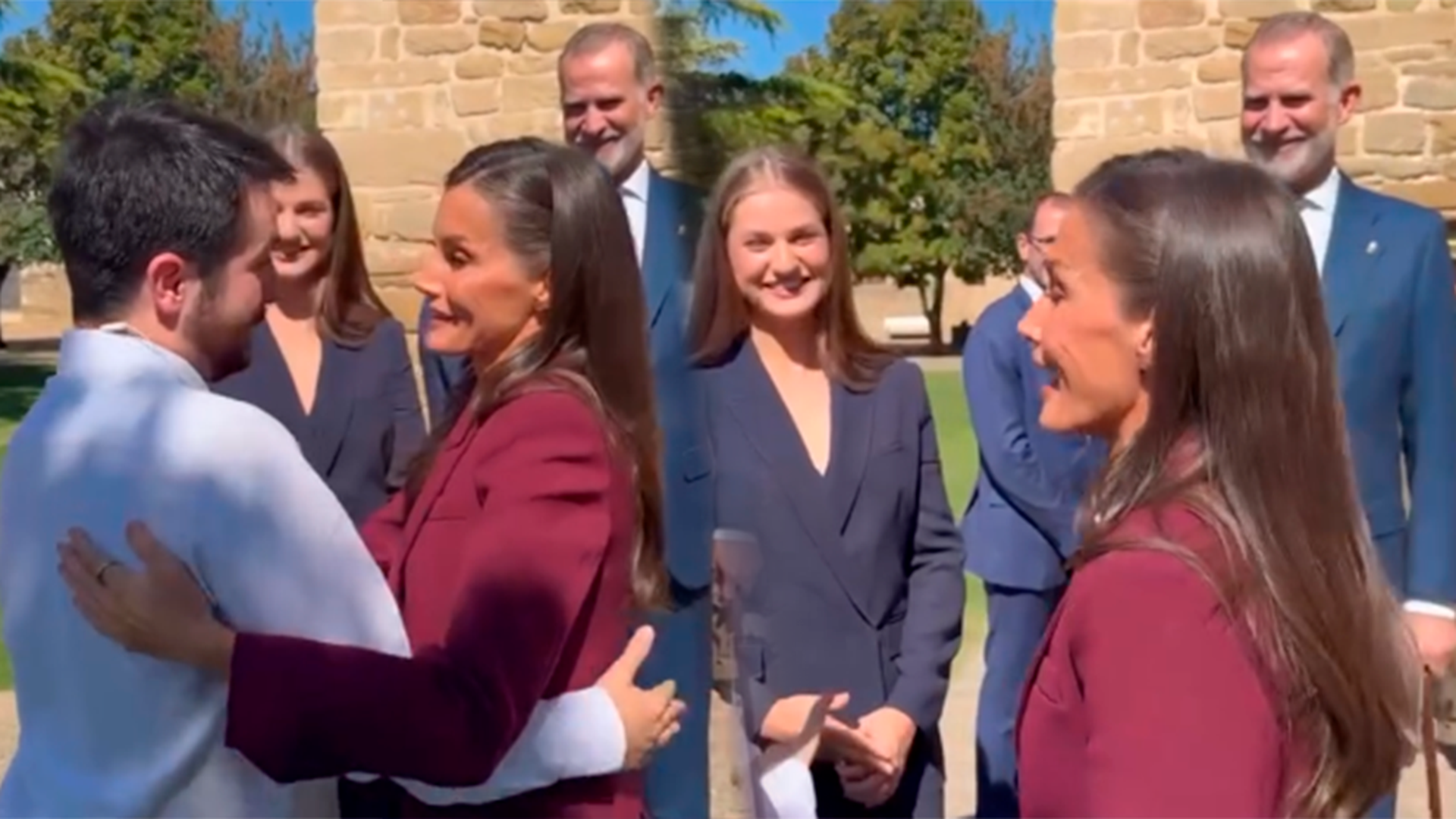 El momentazo de la reina letizia y la princesa leonor con un cantante