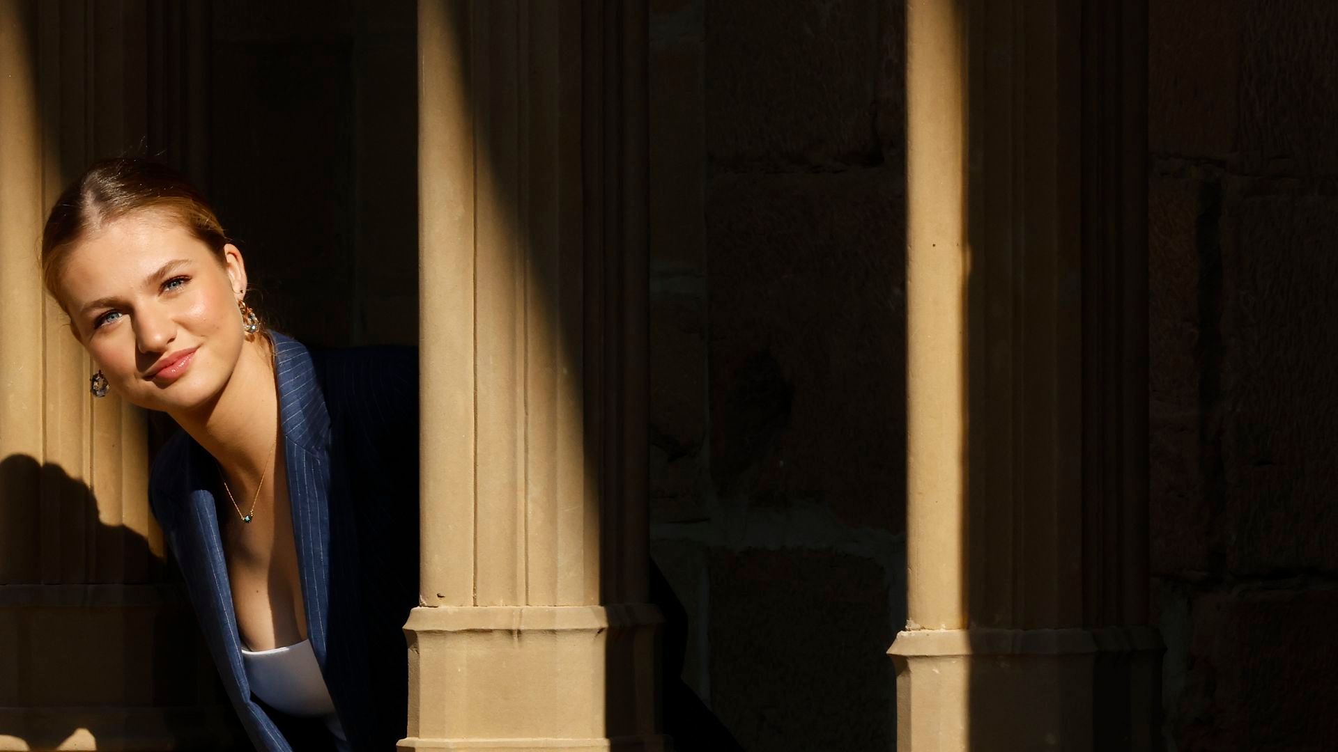 La princesa Leonor en el Castillo de Olite