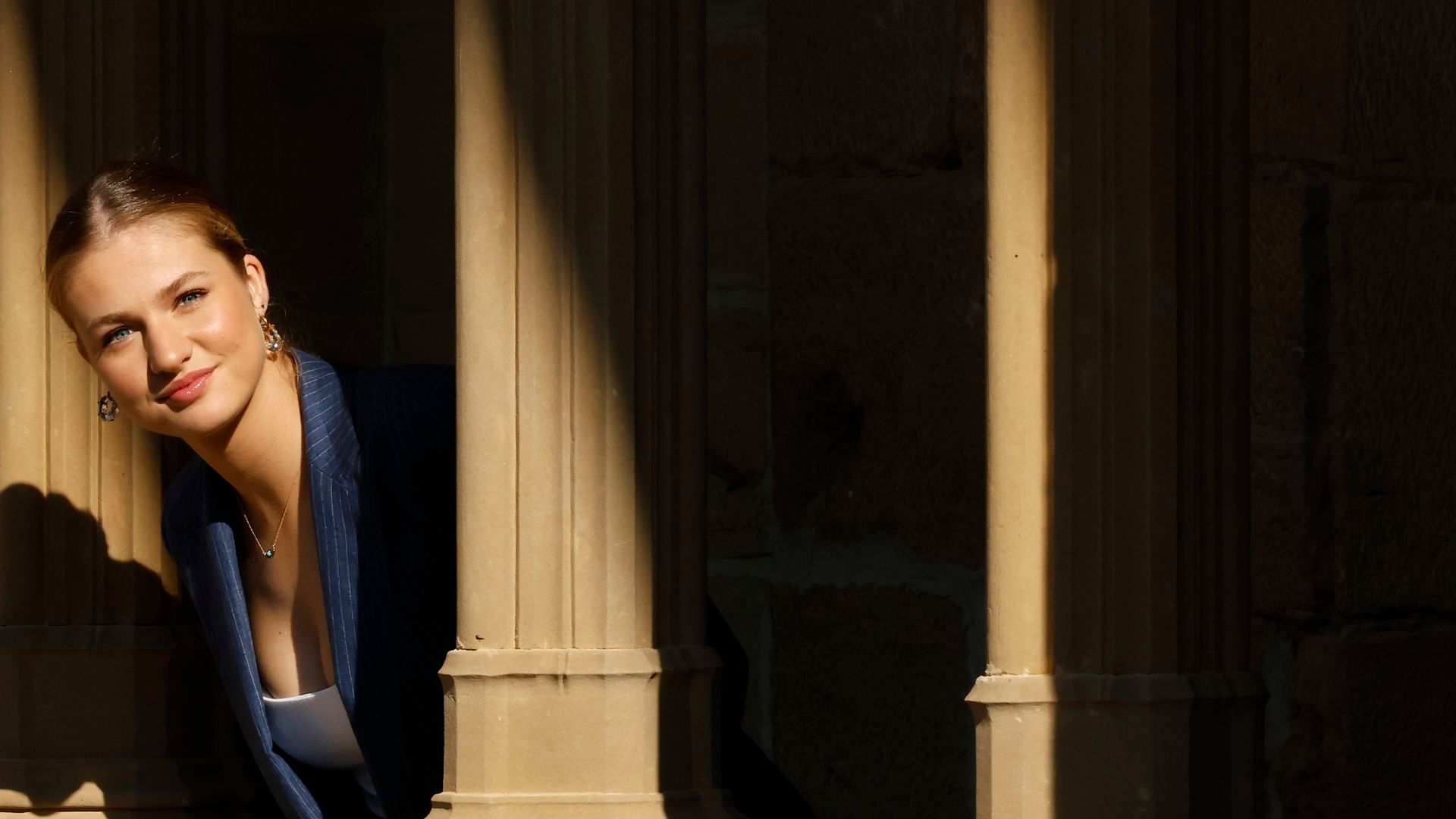 La princesa Leonor en el Castillo de Olite