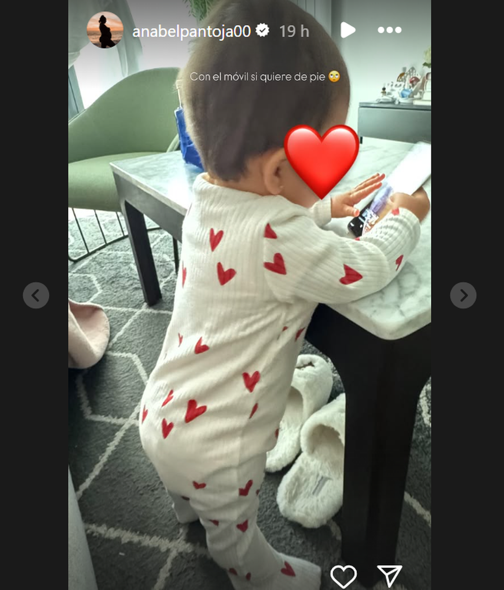 Anabel Pantoja muestra la evolución de su hija Alma