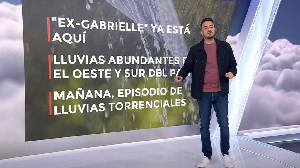 El paso de la borrasca extratropical Gabrielle: días más adversos y zonas afectadas