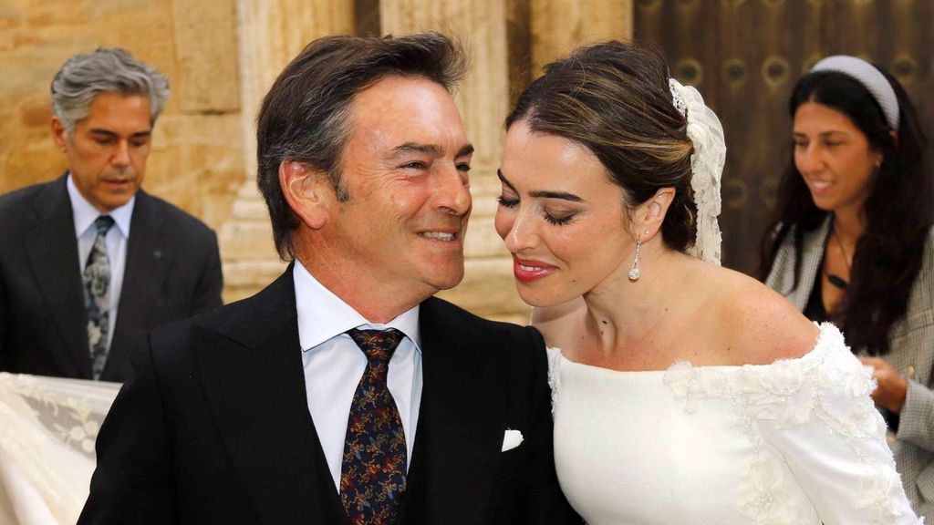 Luis Bolsaños en la boda de su hija Julia