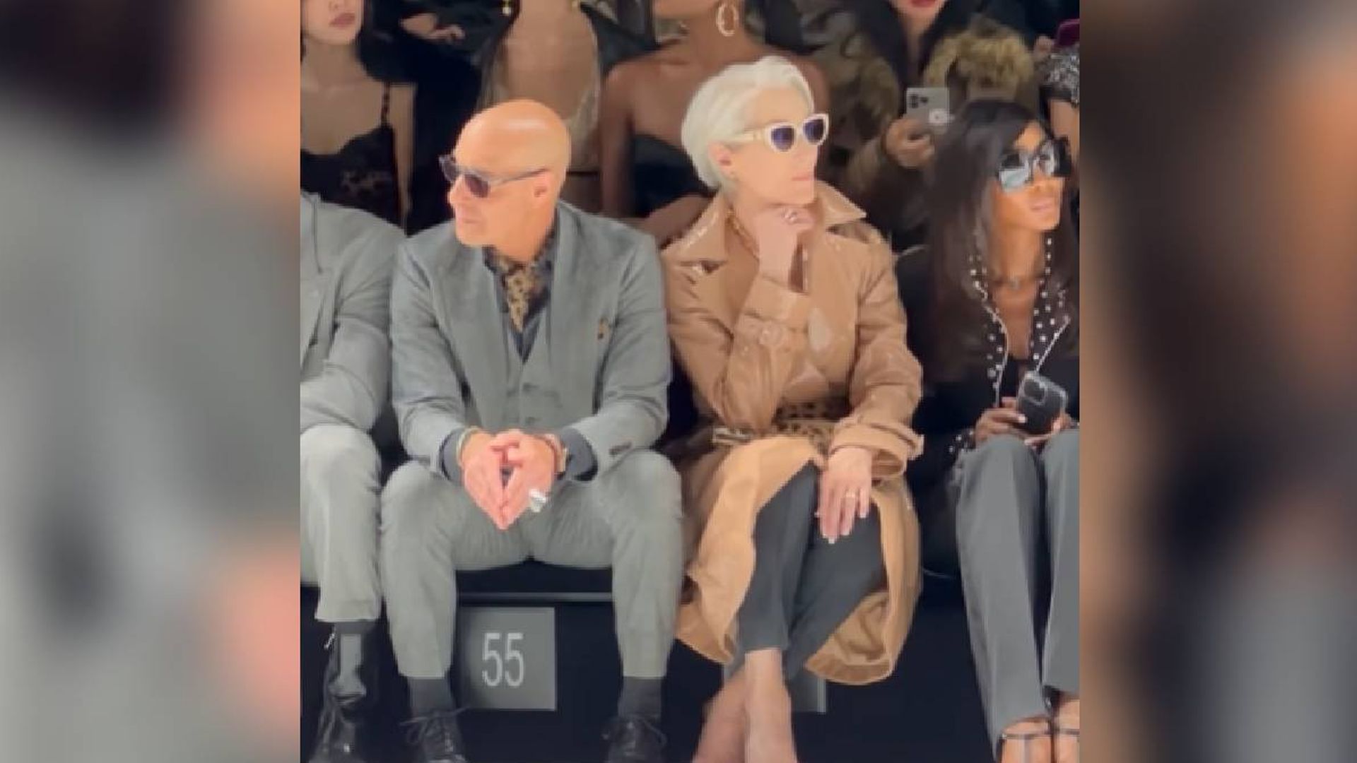 Meryl Streep y Stanley Tucci sorprenden caracterizados como sus personajes de 'El diablo viste de Prada' en Milán