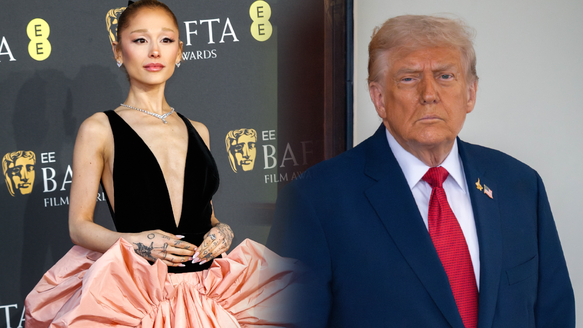 Ariana Grande y Donald Trump